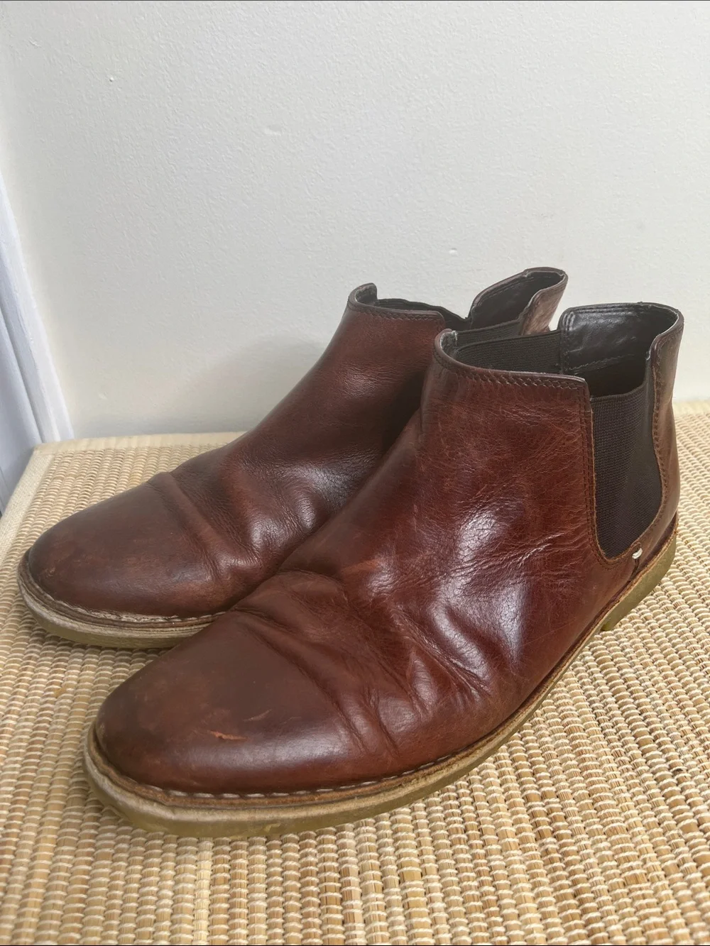 Chelsea Boots Brown Leather Size 9
